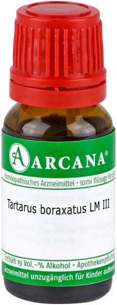 Tartarus boraxatus LM 3 Dilution 10 ml