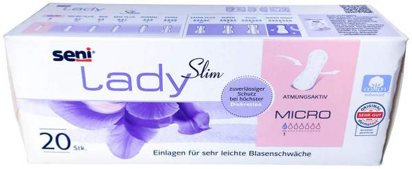 SENI Lady Slim Inkontinenzeinlage micro im kl.Kart