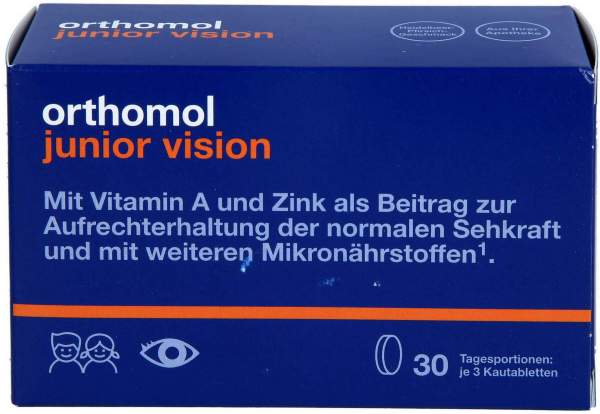 Orthomol Junior vision Kautabletten 30 Stück