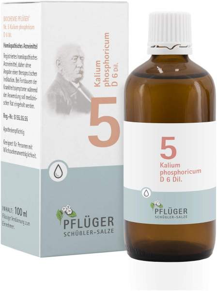 Biochemie Pflüger 5 Kalium Phosphoricum D6 100 ml Tropfen