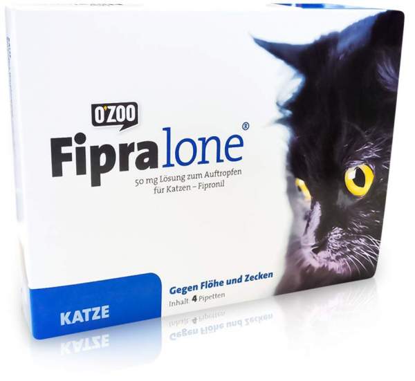 Fipralone 50 mg Lösung zum Auftropfen Für Katzen vet. 4 Pipetten