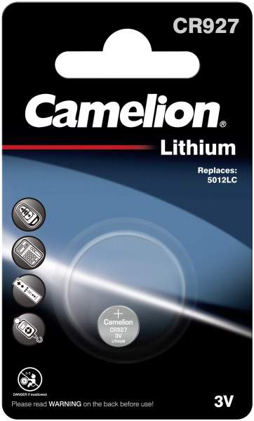 Camelion Lithium Knopfzelle CR927 3V 1 Stück