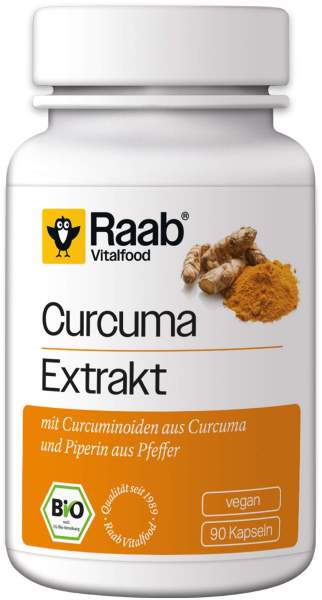 Raab Vitalfood Bio Curcuma Extrakt 90 Kapseln