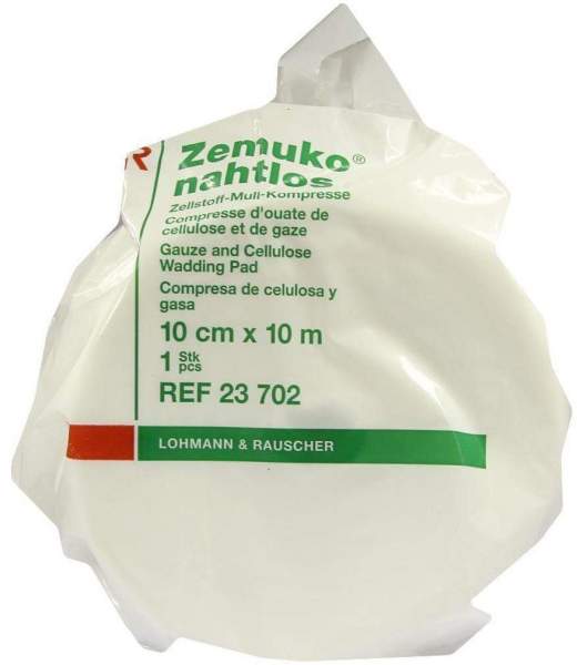 Zemuko Kompresse Nahtlos 10mx10cm 23702