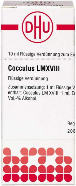 Dhu Cocculus Lmxviii Dilution 10 ml