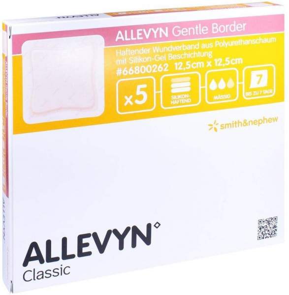 Allevyn Gentle Border 12,5x12,5 cm Schaumverb.