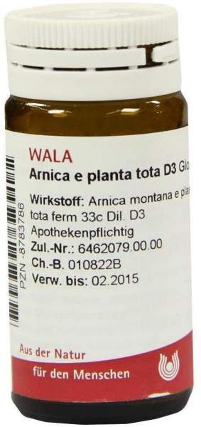 Wala Arnica E Planta Tota D3 20 G Globuli