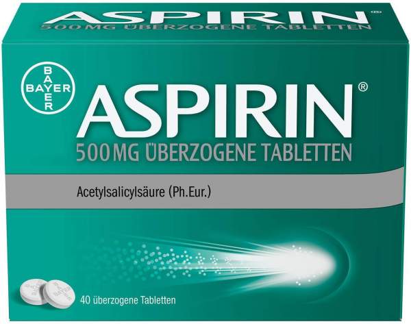 Aspirin 500 mg 40 überzogene Tabletten