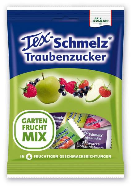 Soldan Tex-Schmelz Traubenzucker Gartenfrucht-Mix 75 G...