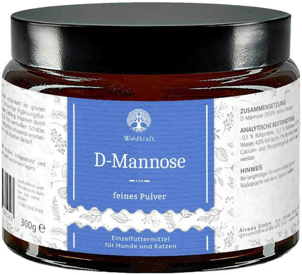 D-mannose hochrein 300 g Pulver für Hunde und Katzen