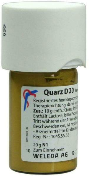 Weleda Quarz D20 20 G Trituration