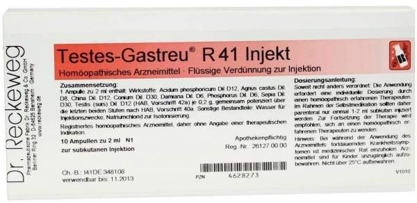 Testes Gastreu R 41 Injekt Ampullen