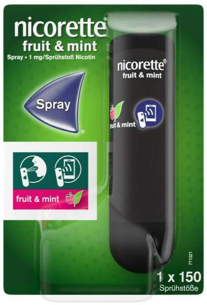 Nicorette Fruit &amp; Mint Spray 1 mg 1 Stück