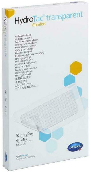 Hydrotac Transparent Comfort Hydrogelv. 10 X 20 cm 10 Stück