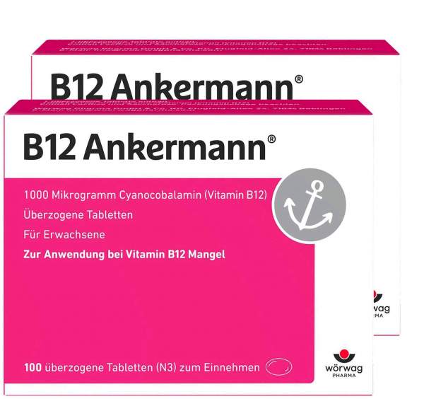B12 Ankermann 2 x 100 überzogene Tabletten