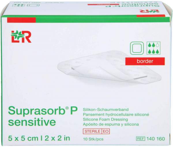 Suprasorb P Sensitive Pu-Schaumv.Border 5 X 5 cm 10 Stk