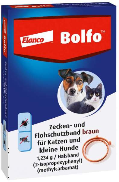 Bolfo Flohschutzband braun für Katzen und kleine Hunde 1 Stück