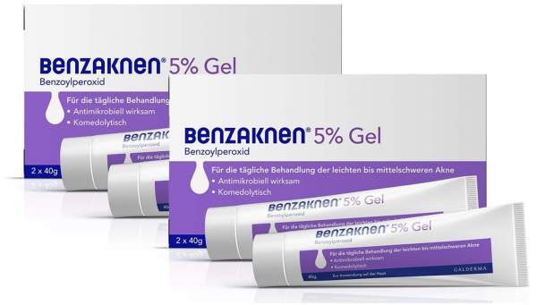 Benzaknen 5% Gel 4 x 40 g