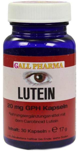 Lutein 20 mg 30 Kapseln