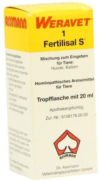Fertilisal S1 Tropfen Für Hunde, Katzen, Heim - und Zootiere 20...