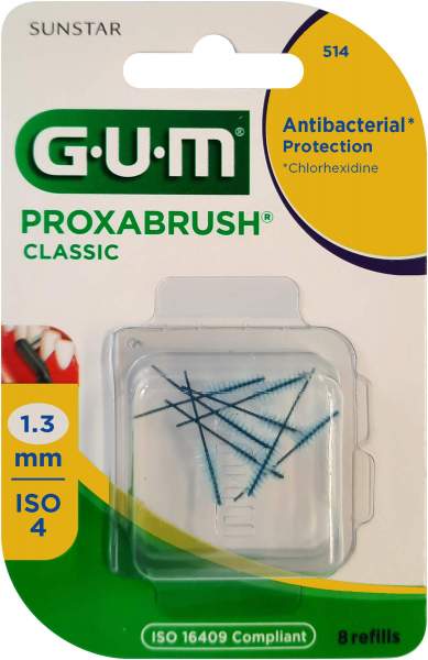 GUM Proxabrush Classic Ersatzbürsten 1,3 mm 8 Stück