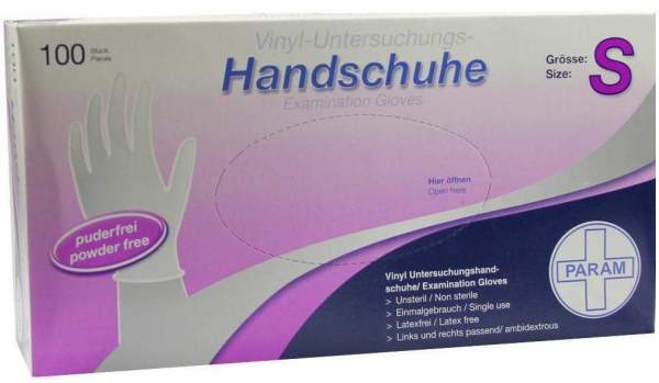 Handschuhe Einmal Vinyl S Puderfrei 100 Stück