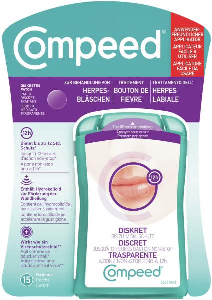 Compeed Herpesbläschen Patch Applikator HRA 15 Stück