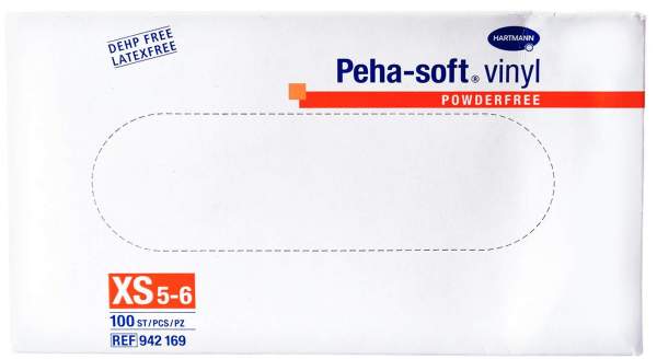 Peha Soft Vinyl Unt.Handschuhe Unste.Puderfrei Xs 100 Stk
