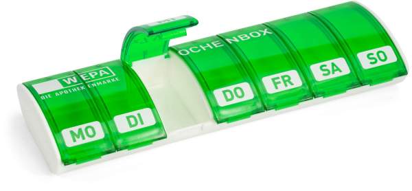 WEPA 1x7 Wochenbox Grün + UV-Schutz