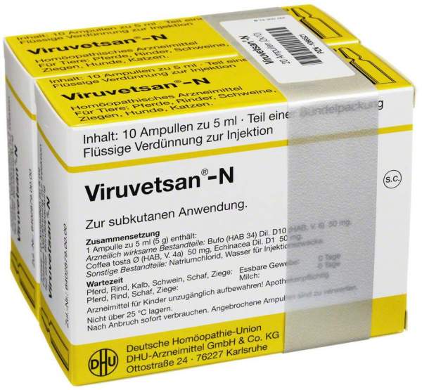 Dhu Viruvetsan N 2 X 10 X 5 ml Injektionslösung vet.