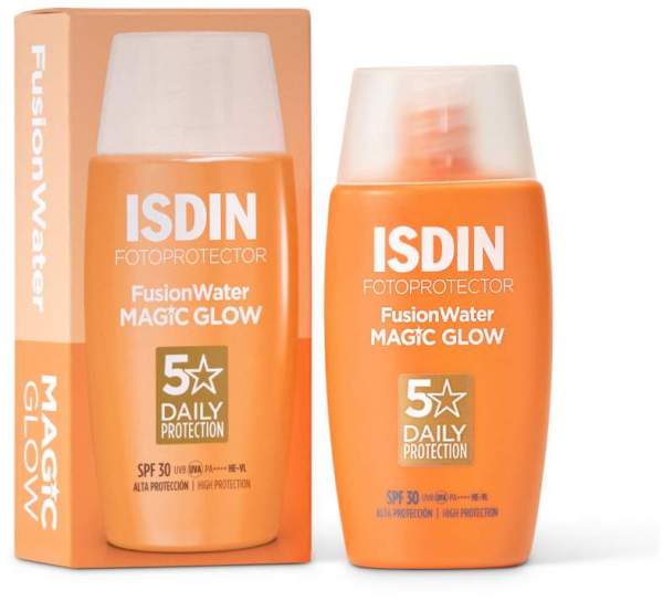 Isdin Fusion Water Magic Glow Lsf 30 50 ml Sonnencreme