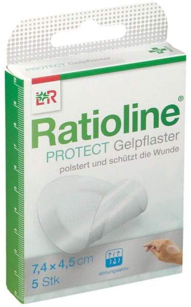 Ratioline Protect Gelpflaster 7,4 X 4,5 cm 5 Stück