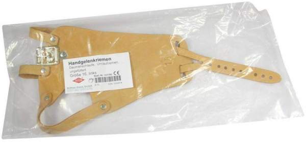 Handgelenkriemen 16 Leder Links Umlaufriemen Ungefüttert