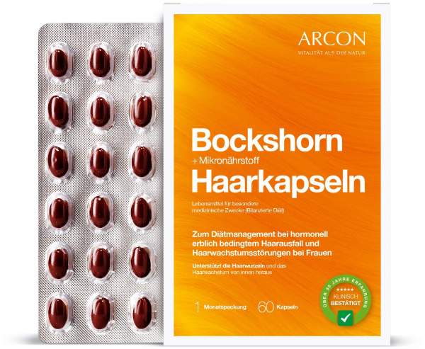 Bockshorn und Mikronährstoff Haarkapseln 60 Stück
