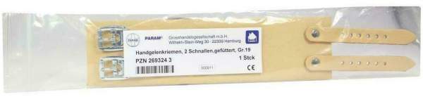 Handgelenkriemen 19 2 Schnallen Gefüttert 1 Stück