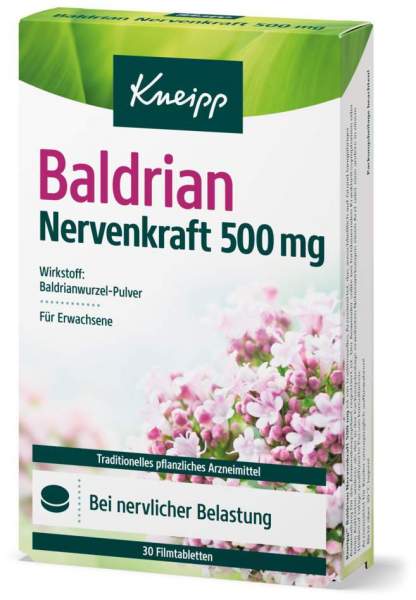 Kneipp Baldrian Nervenkraft 500 mg 30 Filmtabletten