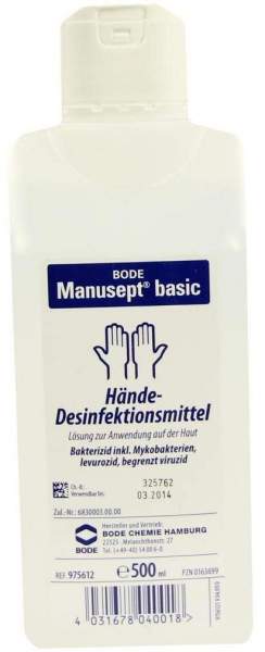 Manusept Basic Händedesinfektion 500 ml Lösung