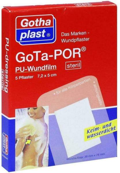 Gota-Por Pu Wundfilm 7,2x5cm Steril 5 Pflaster