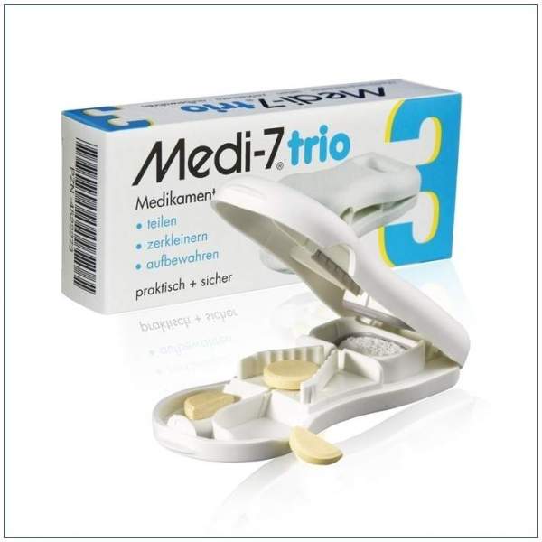Medi 7 Trio Tablettenteiler Weiß 1 Stück