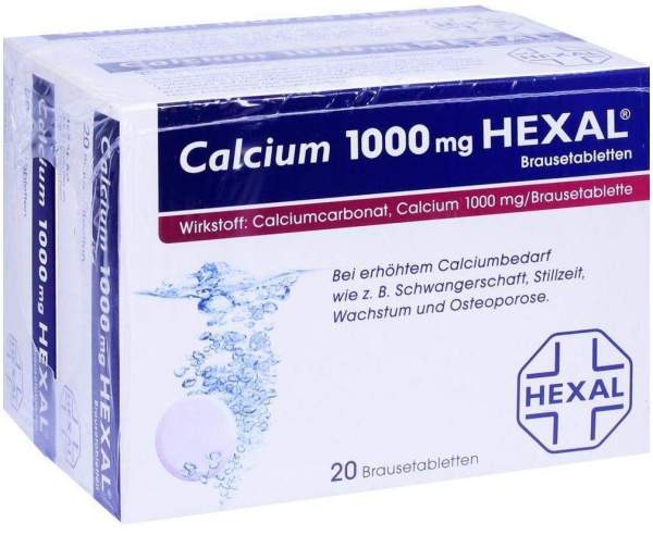 Calcium 1000 Hexal 40 Brausetabletten