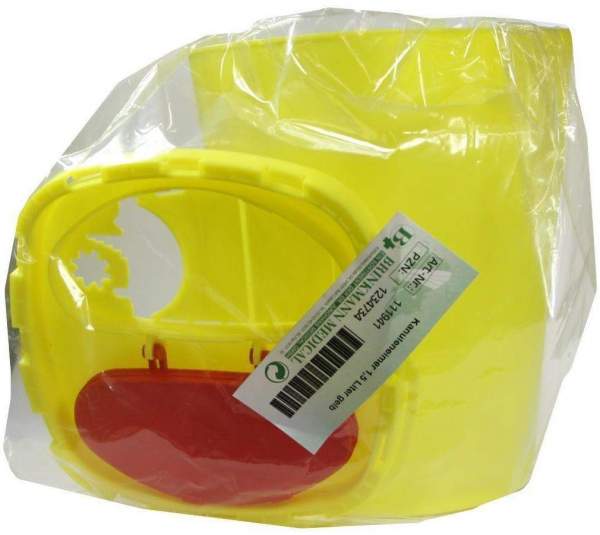 Kanüleneimer 1,5 L Gelb