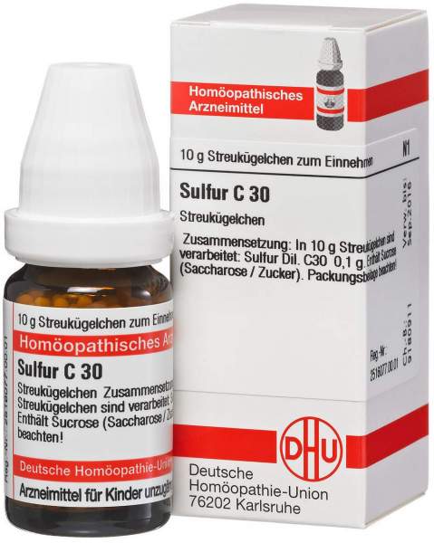 DHU Sulfur C30 10 g Globuli