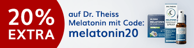20% Rabatt extra auf Dr Theiss Melatonin Produkte