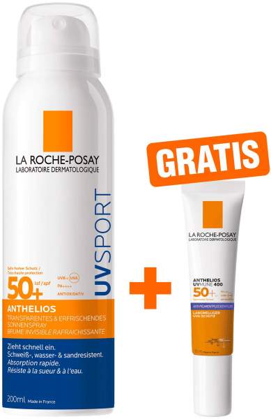La Roche Posay Anthelios Pro Sport Mist LSF 50+ 200 ml + gratis La Roche Posay Anthelios Anti-Pigment Fluid 15 ml
