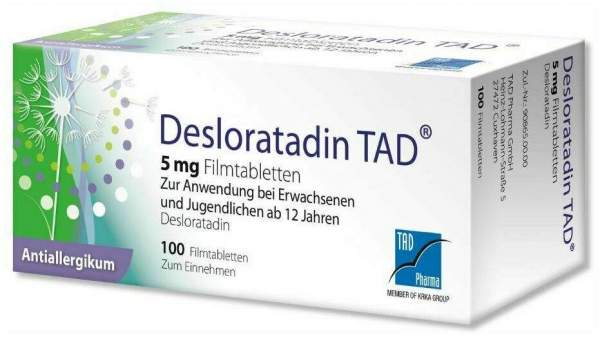 Desloratadin Tad 5 mg 100 Filmtabletten