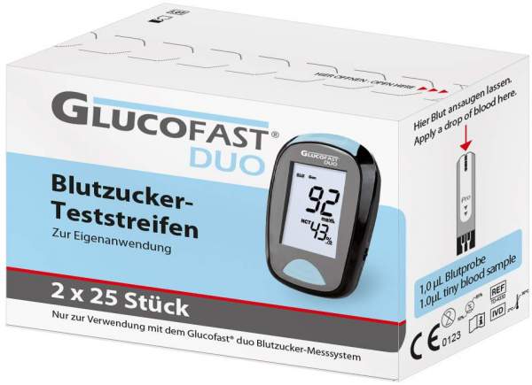 GLUCOFAST Duo Blutzucker-Teststreifen