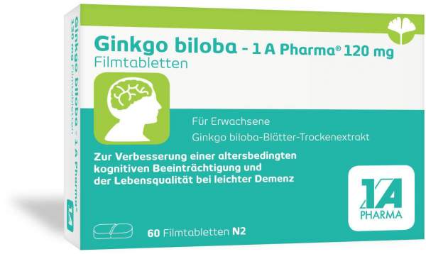 Ginkgo Biloba 1a Pharma 120 mg 60 Filmtabletten
