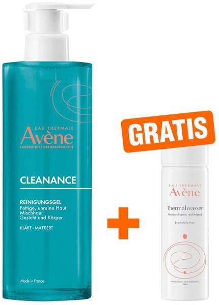 Avene Cleanance Reinigungsgel + gratis Thermalwasser Spray 50 ml