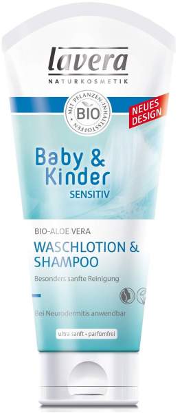 Lavera Baby &amp; Kinder Sensitiv Waschlotion &amp; Shampoo 200 ml