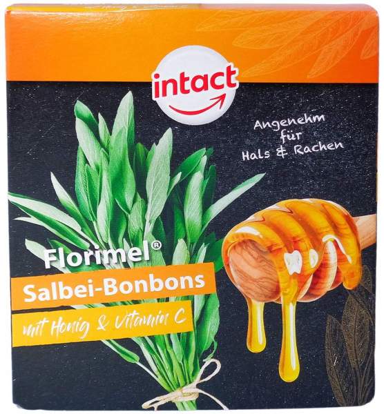Florimel Salbeibonbons mit Honig und Vitamin C 50 g Bonbons